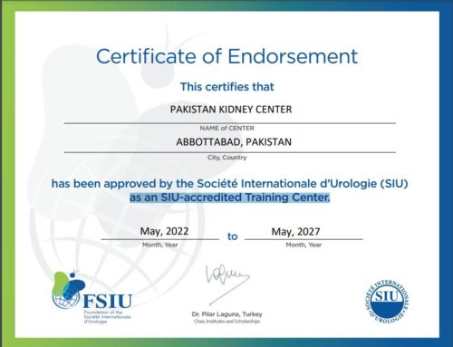 Certificate of Endorsement as an SIU-accredited Training Center
