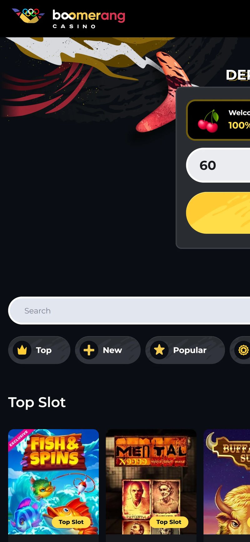 Boomerang casino bonus v Slovenia