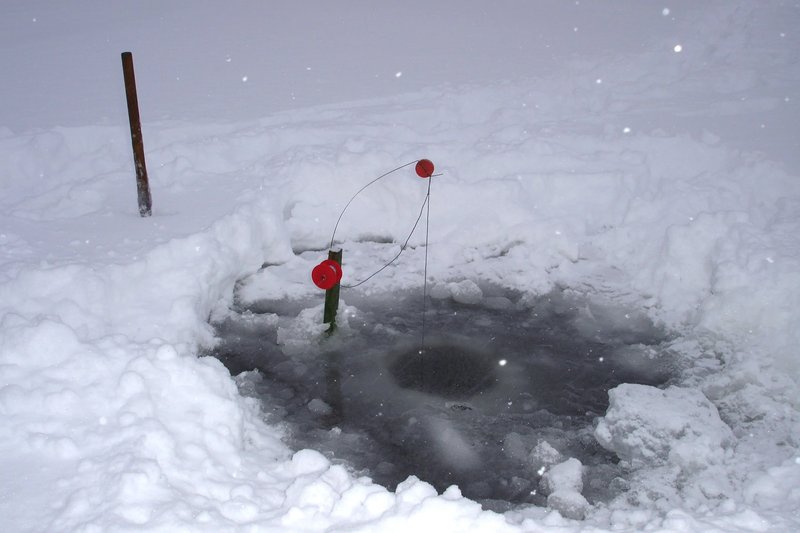 Ice fishing live in Germany